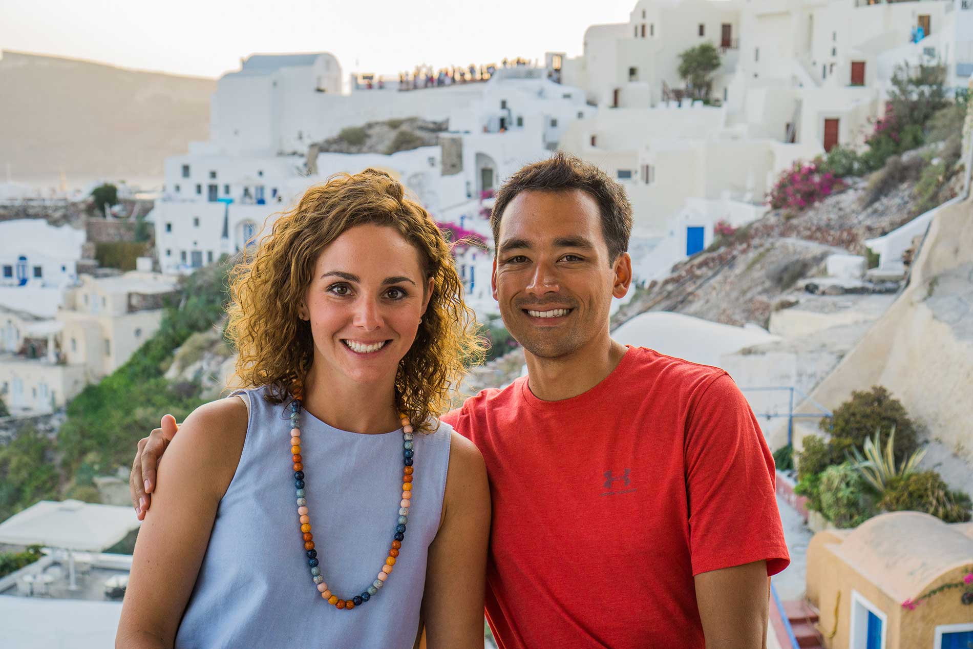 Us + Santorini, Greece