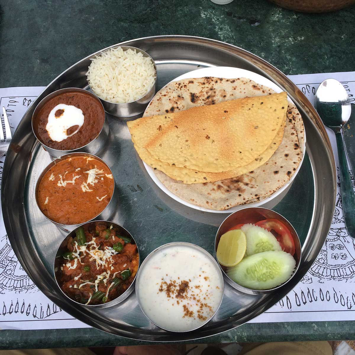 Indian Thali.